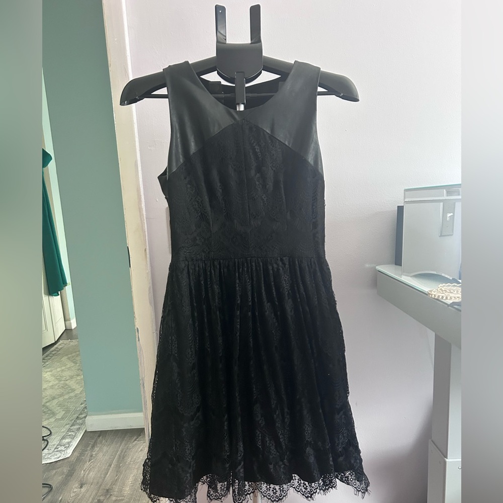 Jessica Simpson Black Lace Mini Dress